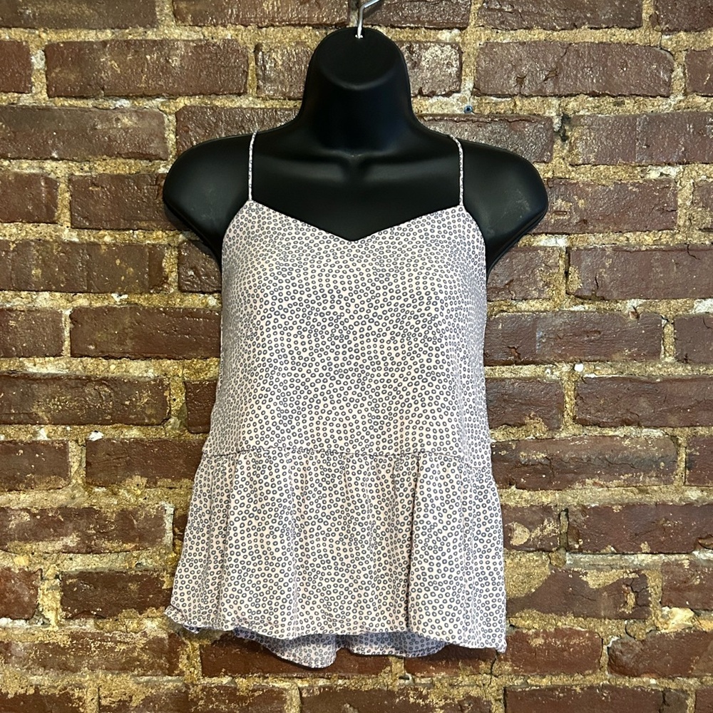 LOFT Pink with Gray Circles Camisole Size XS